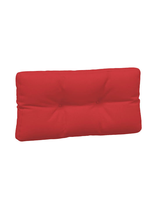 vidaXL Waterproof Bench Cushion for Pallet with Backrest Red 7 Pieces