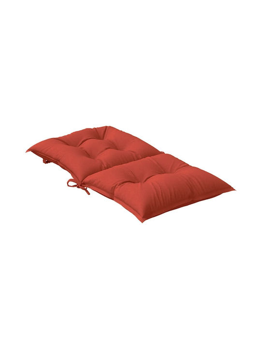 vidaXL Garden Chair Cushions with Backrest Red 6 Pieces 50x100cm