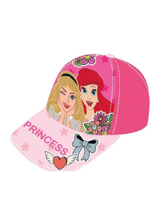 Difuzed Παιδικό Καπέλο Jockey Αντηλιακό Disney Princess Ροζ