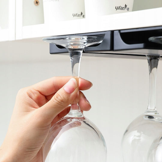Wine Glass Holder Double Black Matt