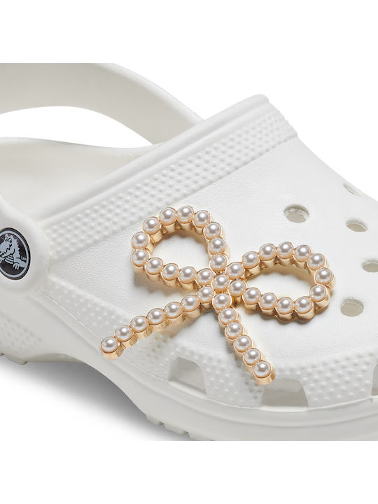 Crocs Джибитс Декорация Перлена Панделка Жълта