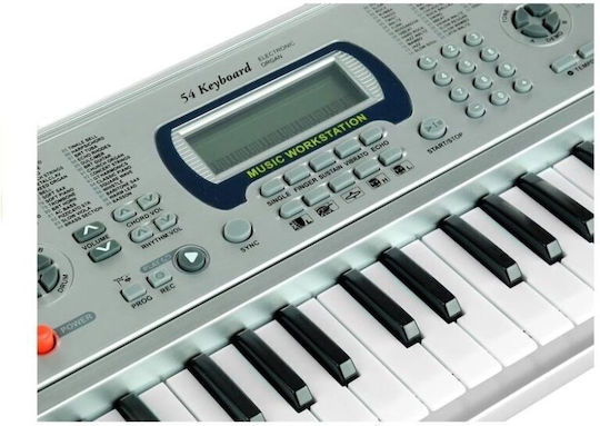 Electronic Keyboard Αρμόνιο 54 Πλήκτρων Αυτόματες Συγχορδίες 60x20x9 Cm