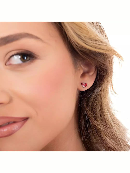 Oxzen Cercei Fetite Studs Inima Din Argint