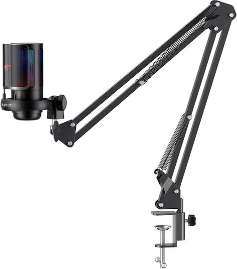 Havit GK50 Pro Μικρόφωνο USB Επιτραπέζιο, Shock Mounted