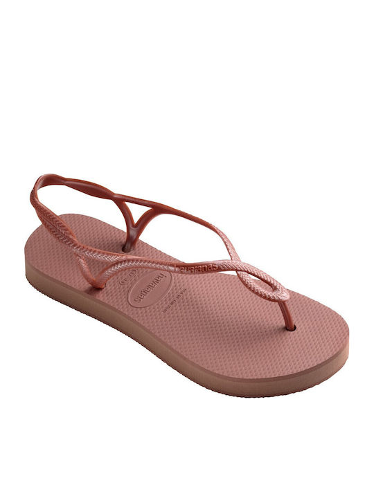 Luna Flatform Flip Flops in Sandal Style Crocus Rose
