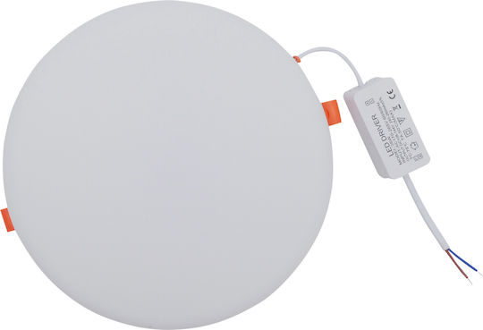 Uncle George Rund Vertieft LED Panel 24W mit Kaltweiß Licht