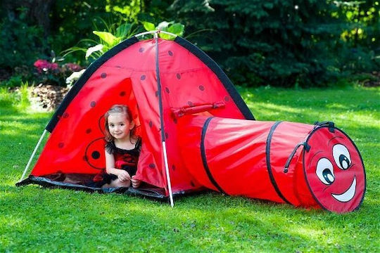 BabyMix Kinderzelt Tunnel Rot für 3+ Jahre