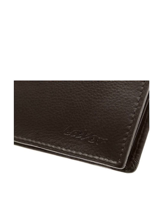 Leather Men's Wallet Classic with RFID Brown