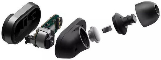 Philips Fidelio T1 In-ear Bluetooth Handsfree Ακουστικά με Αντοχή στον Ιδρώτα και Θήκη Φόρτισης Μαύρα