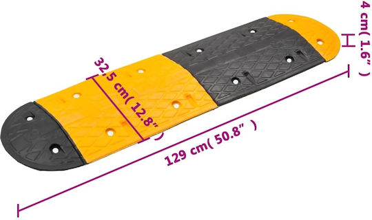 Σαμαρακι Δρομου Κιτρινο & Μαυρο 226x32,5x4 Εκ Καουτσουκ 3157046
