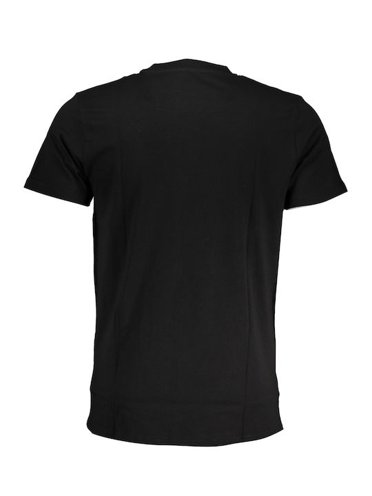 Roberto Cavalli T-shirt Bărbătesc cu Mânecă Scurtă Black