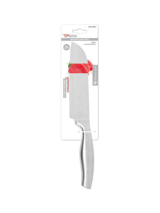 Tpster Μαχαίρι Santoku από Ανοξείδωτο Ατσάλι 29.5cm 35981 5828079359813