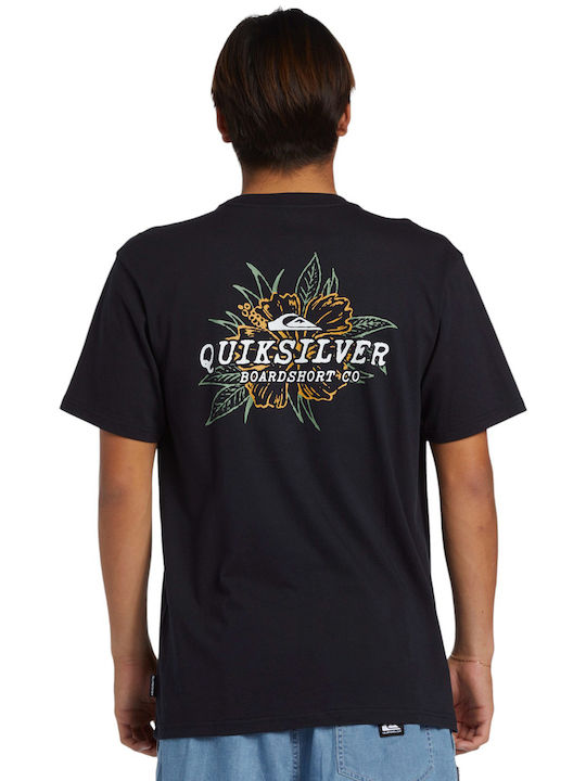 Quiksilver T-shirt Bărbătesc cu Mânecă Scurtă Black