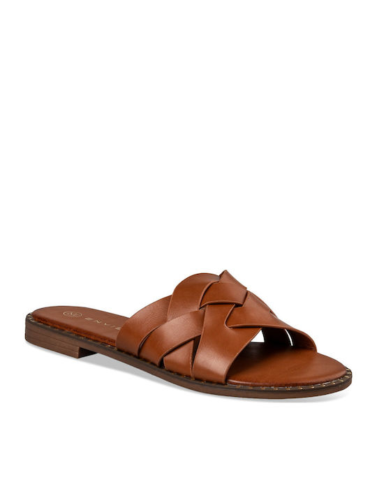Women's Flat Sandals in Brown Color