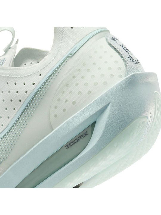 Air Zoom G.T. Cut 3 Low Basketball Shoes Barely Green / Sail / Safety Orange / Jade Ice
