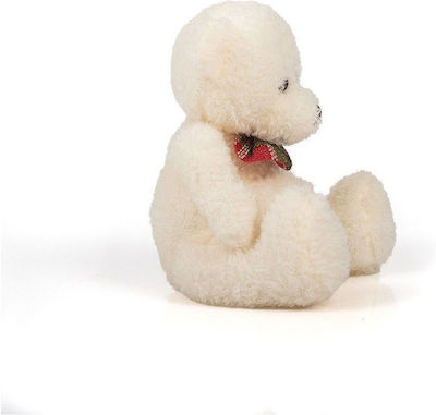 Friendlies Plush Bear with Checkered Bow White 14 cm