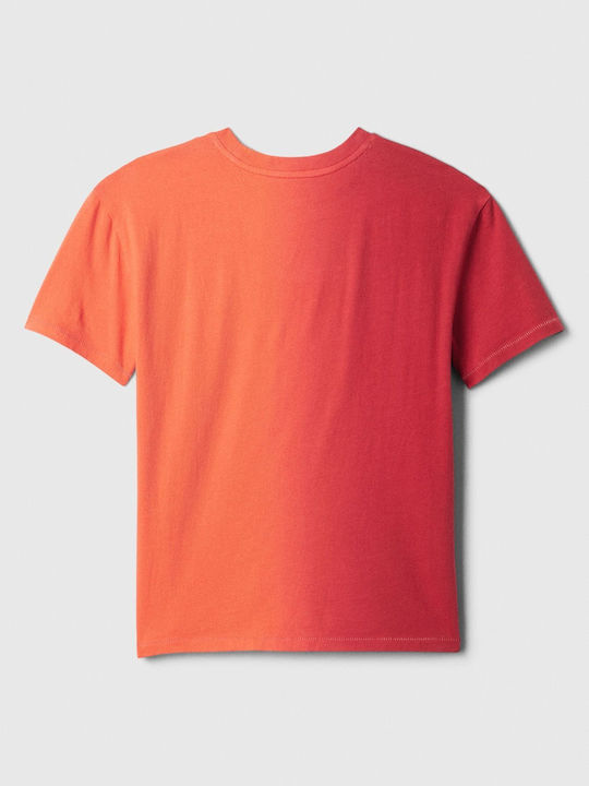 GAP Kids Blouse Short Sleeve fire coral