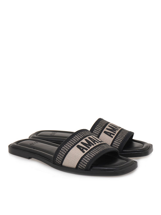 Exe Damen Flache Sandalen in Schwarz Farbe