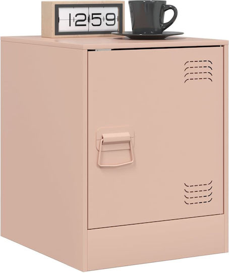 Nachttische Metall Rosa 2Stück 34.5x39x44cm