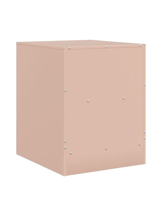 Nachttisch Metall Rosa 34.5x39x44cm