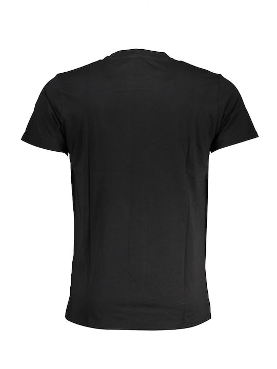 Roberto Cavalli T-shirt Bărbătesc cu Mânecă Scurtă Black