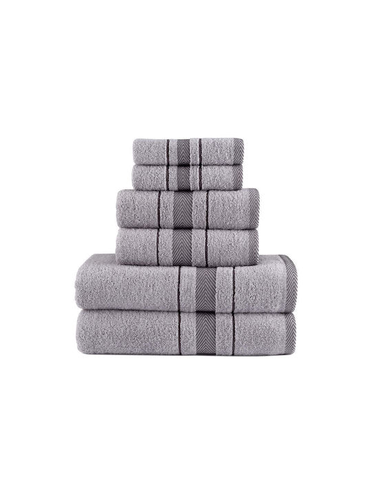 Borea 6pc Bath Towel Set Folio Ciell