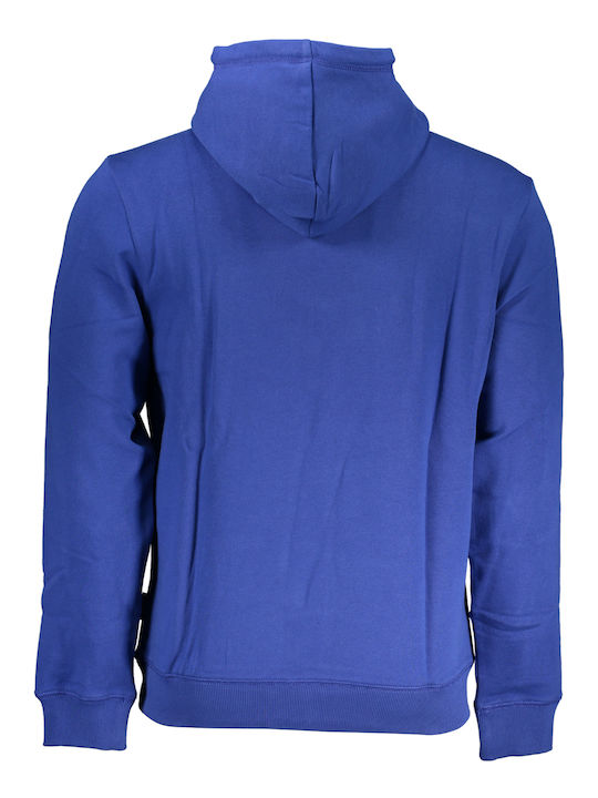 Napapijri Men's Sweatshirt with Hood and Pockets Blue