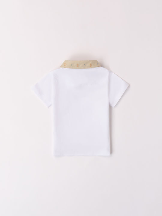 iDO Kids Polo Short Sleeve White