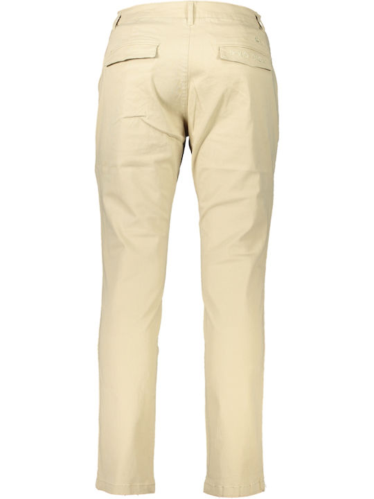 La Martina Pantaloni pentru bărbați Elastice cu Croială Slim Beige