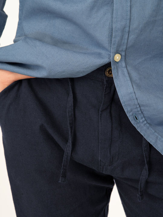 Trousers Chino Elastic Blue