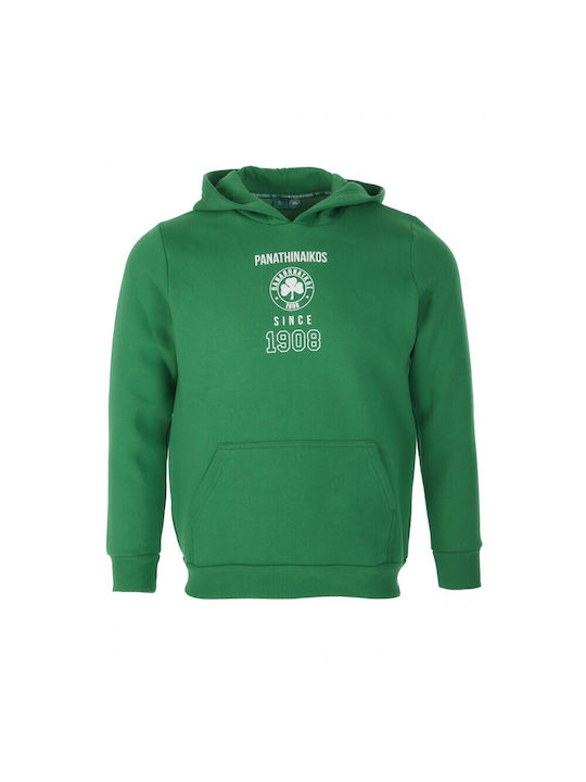 KAE Panathinaikos Herren Sweatshirt mit Kapuze Grün