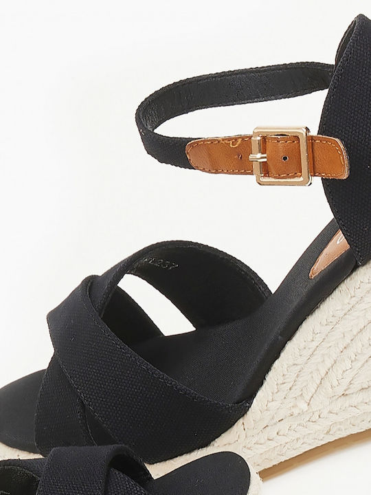 Women's Platform Espadrilles Black