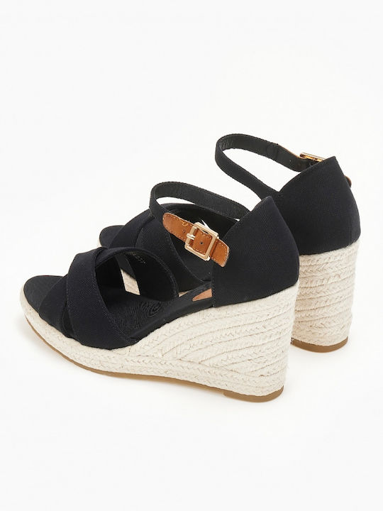 Women's Platform Espadrilles Black