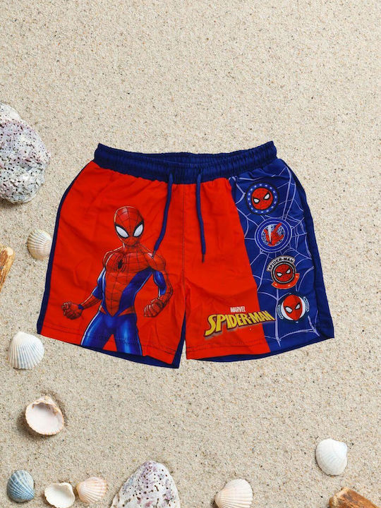 Stamion Spiderman Παιδικό Μαγιό Βερμούδα / Σορτς Κόκκινο