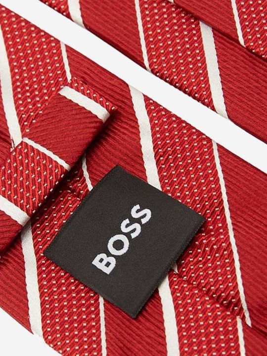 Hugo Boss Herren Krawatte in Rot Farbe