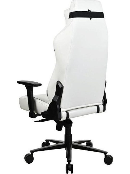 Arozzi Vernazza XL Artificial Leather Gaming Chair with Adjustable Arms White