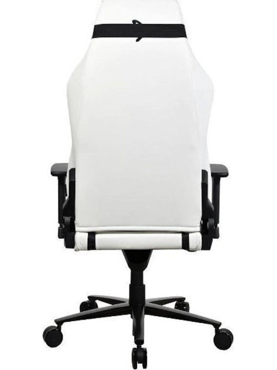 Arozzi Vernazza XL Artificial Leather Gaming Chair with Adjustable Arms White
