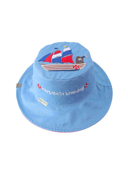 Flapjackkids Kids' Hat Bucket Fabric Sunscreen Light Blue