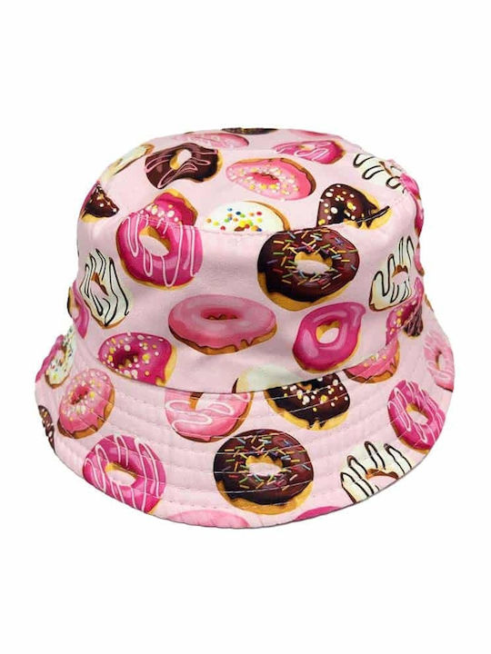 Kinderhut Fedora Stoff Rosa