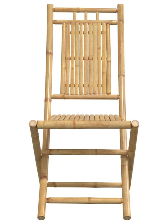 Scaun de exterior Bambus Bambus cu pernă 4buc 46x66x99cm