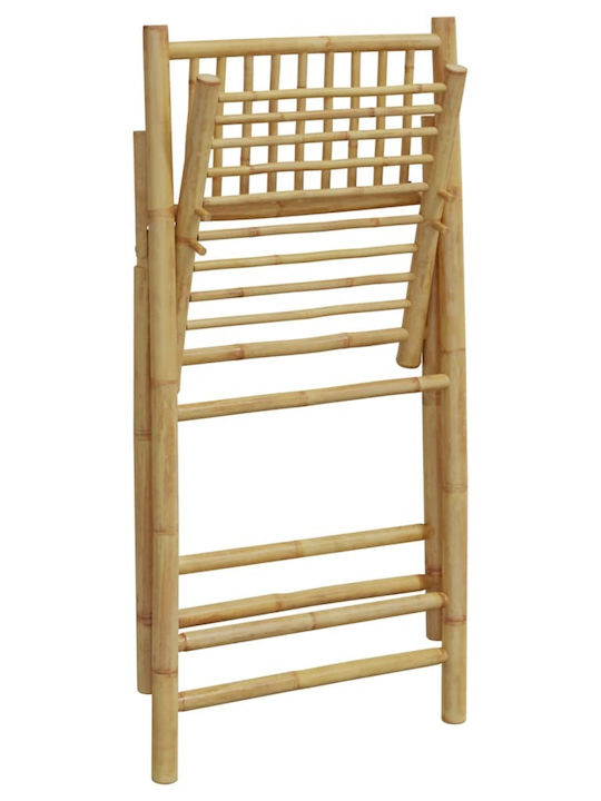 Outdoor-Stuhl Bamboo Cream mit Kissen 4Stück 59x51x87εκ.