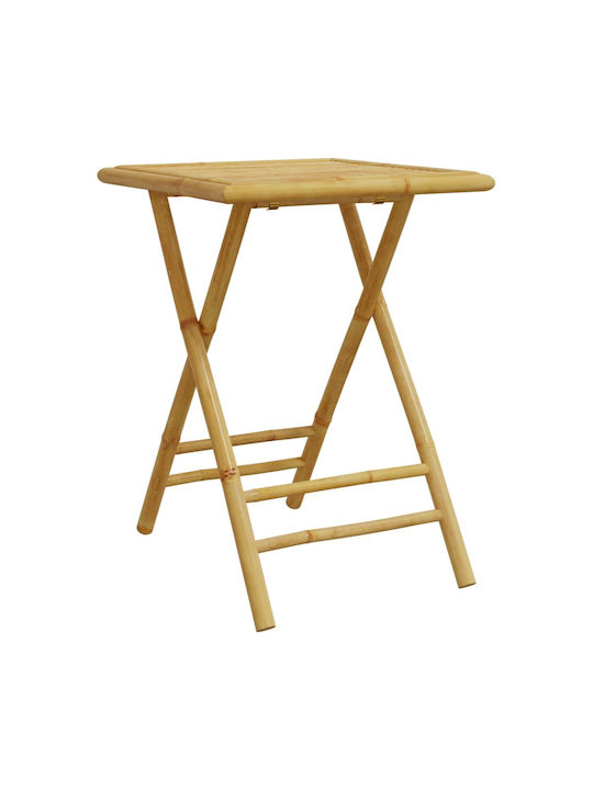 Outdoor-Stuhl Bamboo Grey mit Kissen 3Stück 55x55x75εκ.