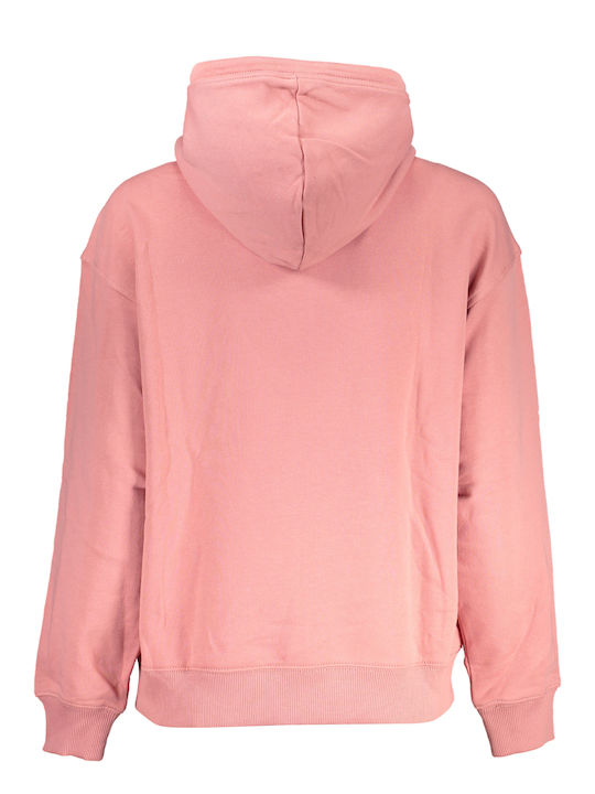 Napapijri Women's Long Hooded Sweatshirt Pink