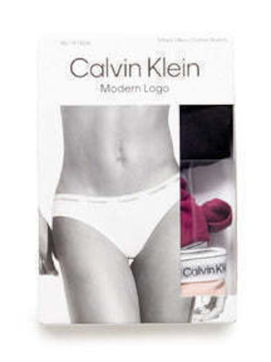 Calvin Klein Baumwolle Damen Slip 3Pack Mehrfarbig
