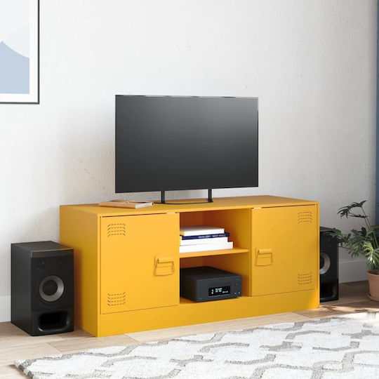 Metallic Mustard Yellow TV Stand M99xL39xH44cm