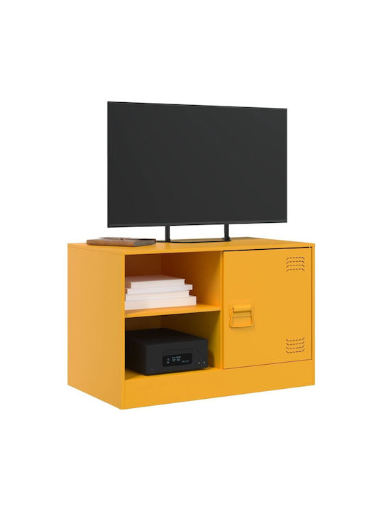 Metal TV Stand Mustard Yellow M67xD39xH44cm