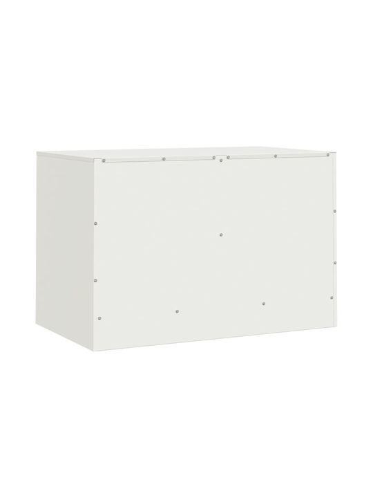 Έπιπλο Τηλεόρασης Μεταλλικό Λευκό Μ67xΠ39xΥ44cm