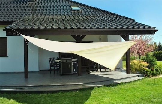 Τρίγωνο Πανί Σκίασης Εκρού 4m 180gr/m²