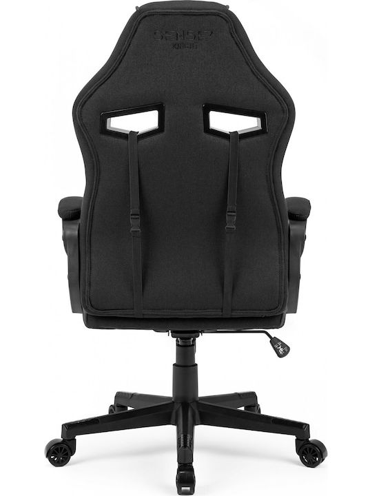 SENSE7 Knight Fabric Gaming Chair Black / Gray