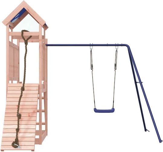 vidaXL Holzturm mit Kletterfläche 242x248x215cm. Braun